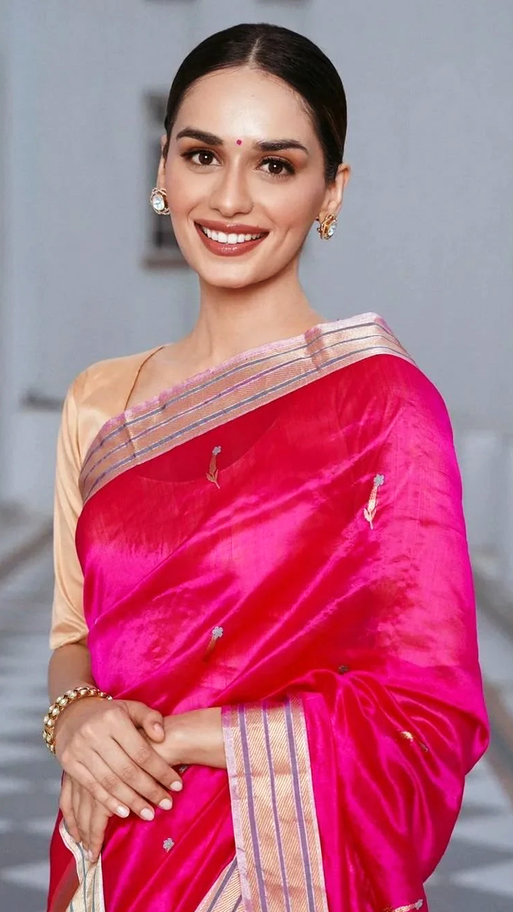 Manushi Chhillar stuns in sarees