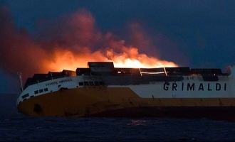 Video: Ship carrying 2000 cars worth millions sinks in Atlantic Ocean