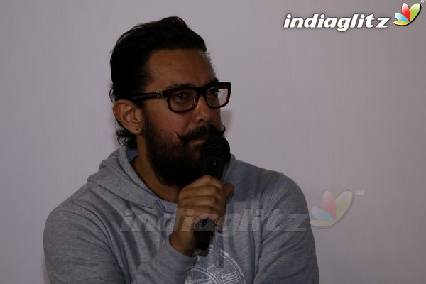 Aamir Khan at Launch of New Film Trailer 'Secret Super Star'