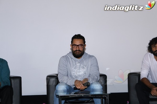 Aamir Khan at Launch of New Film Trailer 'Secret Super Star'