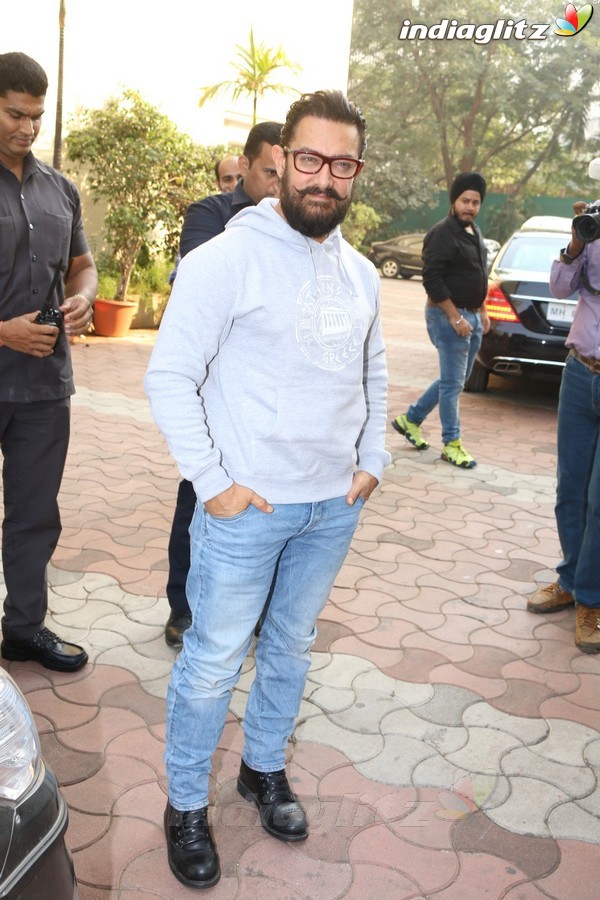 Aamir Khan at Launch of New Film Trailer 'Secret Super Star'