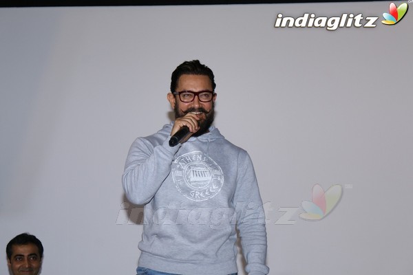 Aamir Khan at Launch of New Film Trailer 'Secret Super Star'