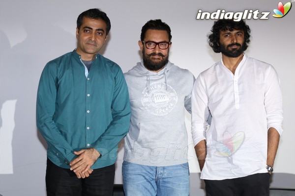 Aamir Khan at Launch of New Film Trailer 'Secret Super Star'