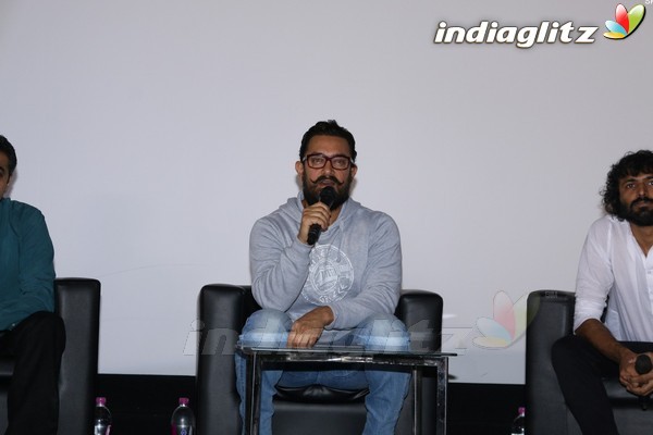 Aamir Khan at Launch of New Film Trailer 'Secret Super Star'