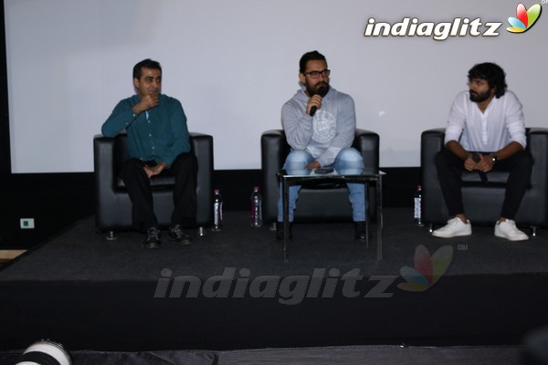 Aamir Khan at Launch of New Film Trailer 'Secret Super Star'