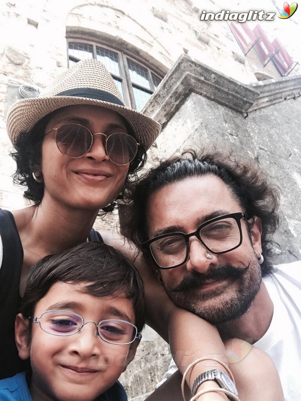 Aamir Khan Spends Time with Family on a vacation in Italy