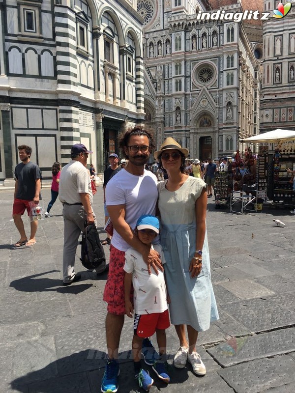 Aamir Khan Spends Time with Family on a vacation in Italy