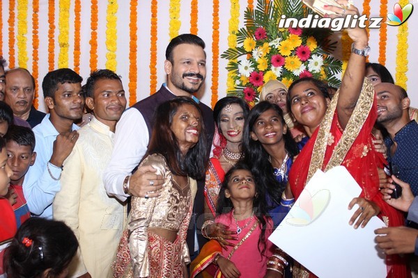 Vivek Oberoi at Acid Survivor Lalita Bansi's Wedding