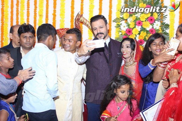 Vivek Oberoi at Acid Survivor Lalita Bansi's Wedding