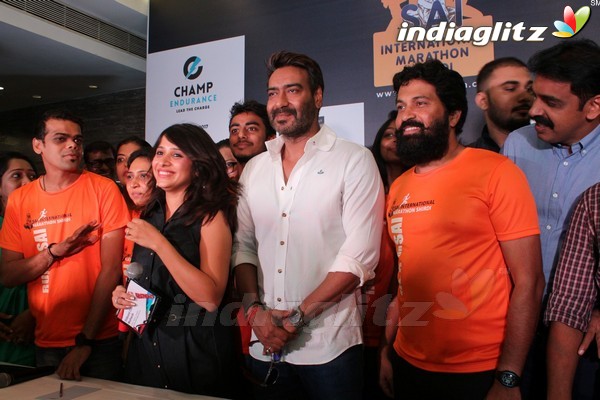 Ajay Devgn at Sai International Marathon Shirdi Press Meet