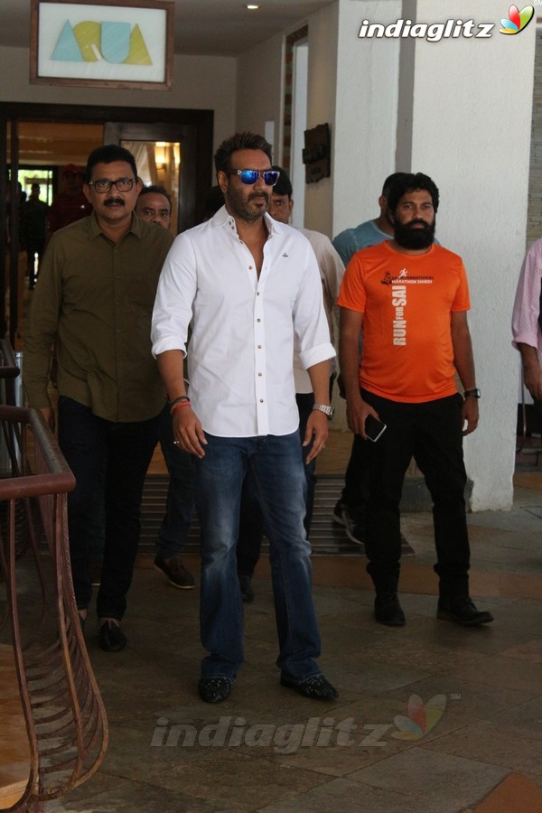 Ajay Devgn at Sai International Marathon Shirdi Press Meet