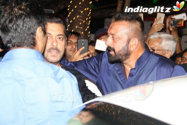 Salman, Aishwarya, Sanjay Dutt, Shah Rukh attend Ambani's Ganesh Chaturthi Celebration