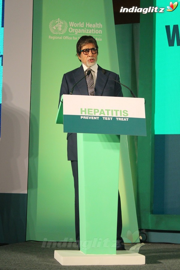 Amitabh Bachchan as WHO Goodwill Ambassador for Hepatitis Awareness