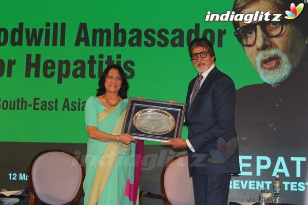 Amitabh Bachchan as WHO Goodwill Ambassador for Hepatitis Awareness