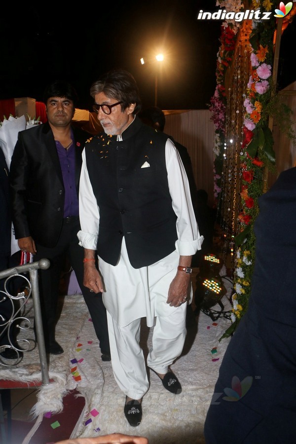 Amitabh Bachchan at Ali Khan's Daughter Wedding Reception