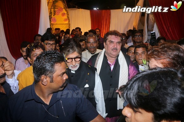 Amitabh Bachchan at Ali Khan's Daughter Wedding Reception