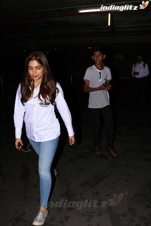 Ayushmann Khurrana, Bhumi Pednekar Spotted at Airport