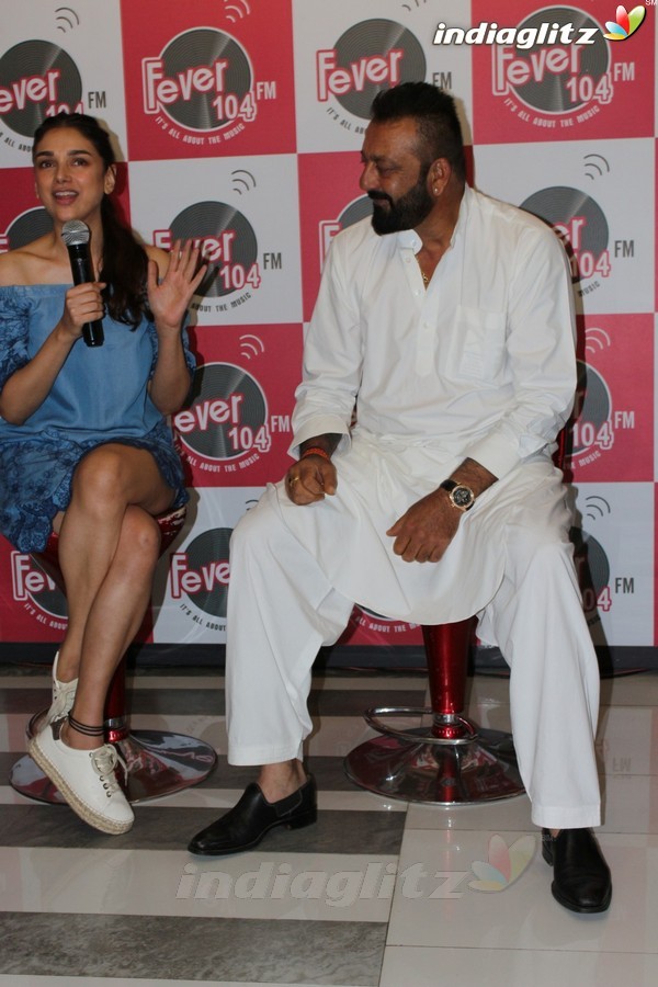 Sanjay Dutt & Aditi Rao Hydari at 'Bhoomi' at Fever 104 FM