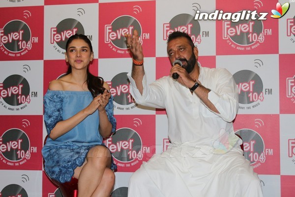 Sanjay Dutt & Aditi Rao Hydari at 'Bhoomi' at Fever 104 FM