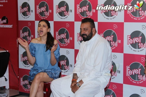 Sanjay Dutt & Aditi Rao Hydari at 'Bhoomi' at Fever 104 FM