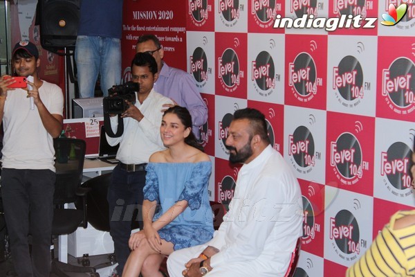 Sanjay Dutt & Aditi Rao Hydari at 'Bhoomi' at Fever 104 FM