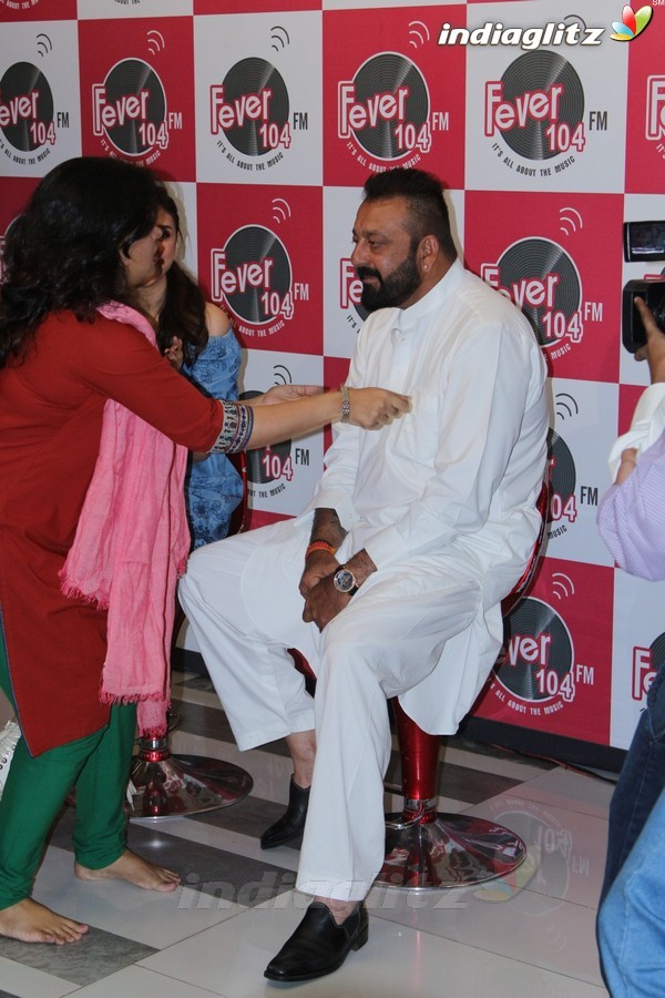 Sanjay Dutt & Aditi Rao Hydari at 'Bhoomi' at Fever 104 FM