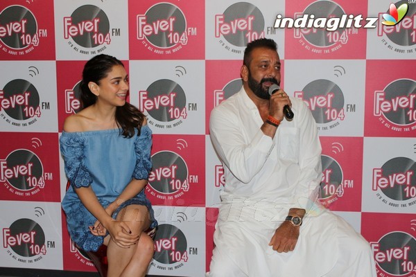 Sanjay Dutt & Aditi Rao Hydari at 'Bhoomi' at Fever 104 FM