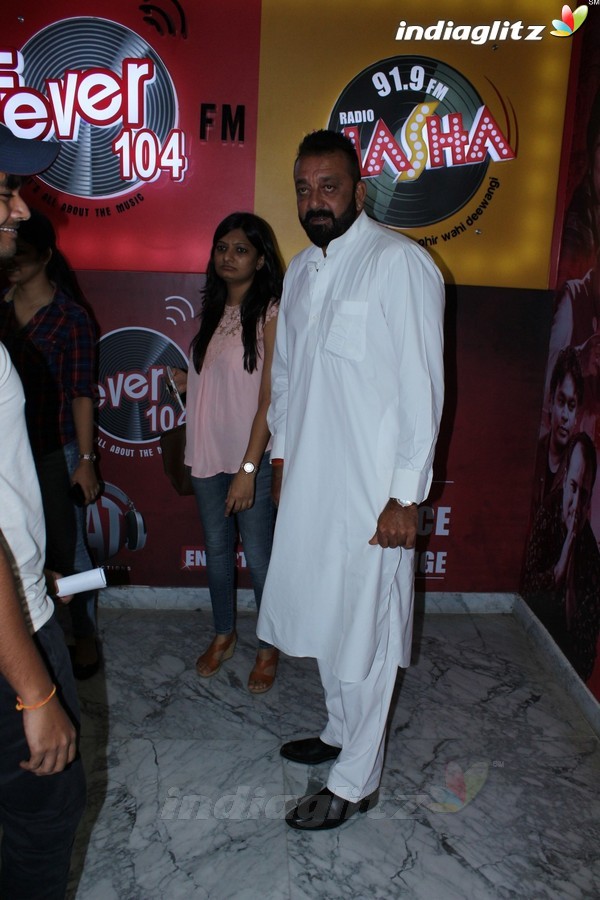 Sanjay Dutt & Aditi Rao Hydari at 'Bhoomi' at Fever 104 FM