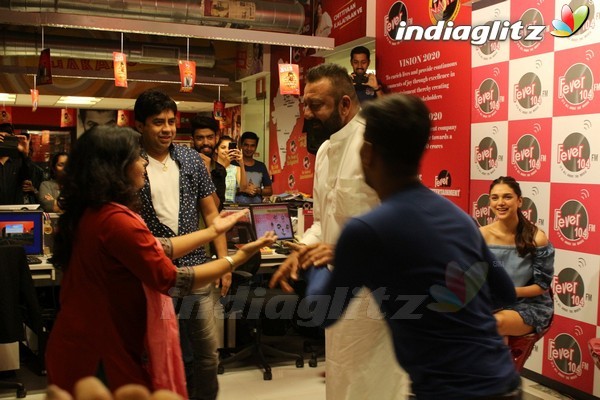 Sanjay Dutt & Aditi Rao Hydari at 'Bhoomi' at Fever 104 FM