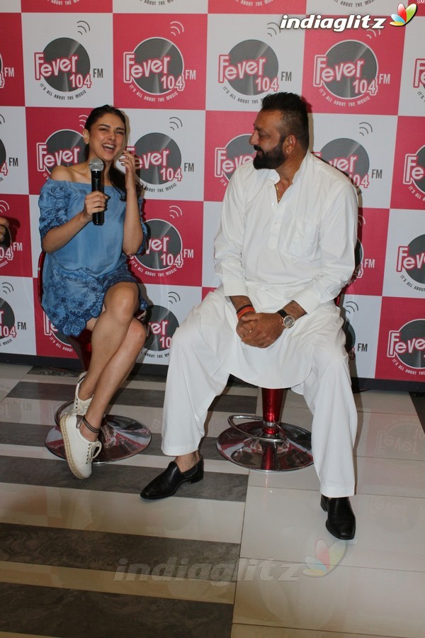 Sanjay Dutt & Aditi Rao Hydari at 'Bhoomi' at Fever 104 FM