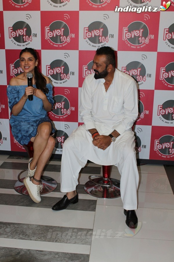 Sanjay Dutt & Aditi Rao Hydari at 'Bhoomi' at Fever 104 FM