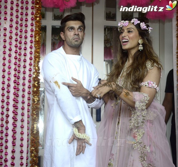 Bipasha Basu & Karan Singh Grover Mehendi Ceremony