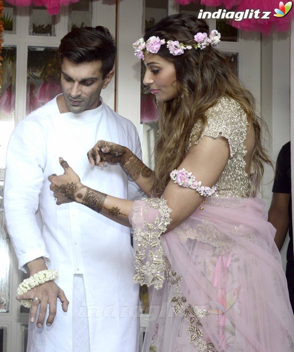 Bipasha Basu & Karan Singh Grover Mehendi Ceremony