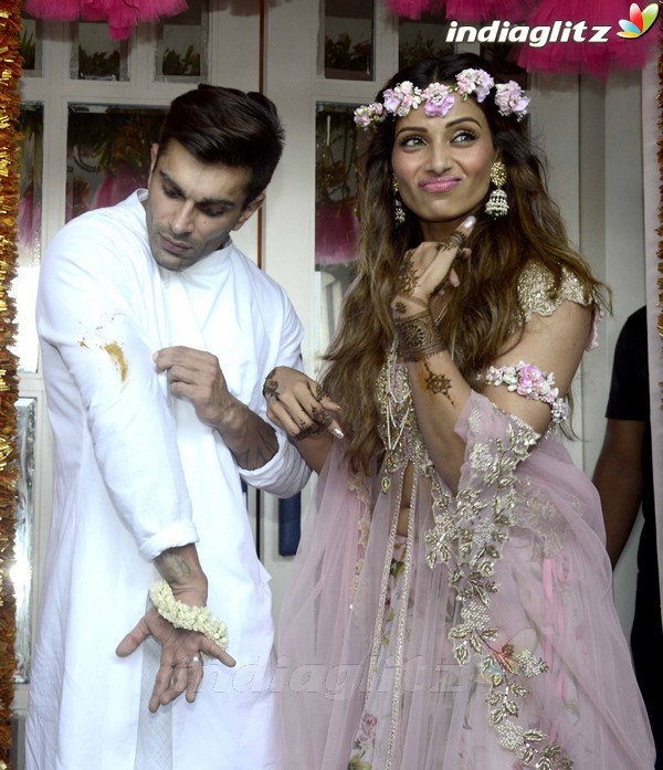 Bipasha Basu & Karan Singh Grover Mehendi Ceremony