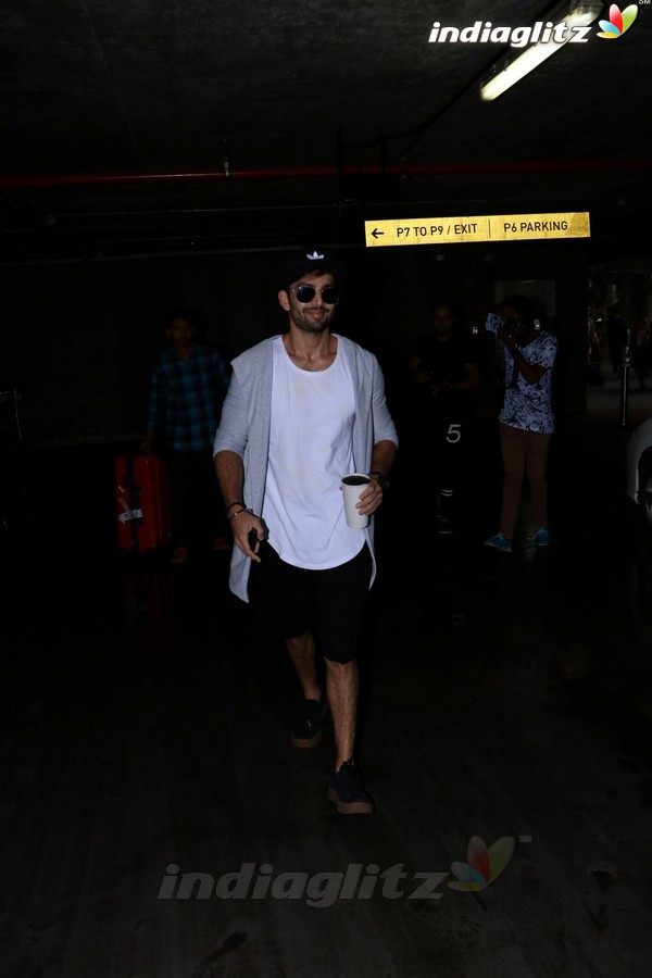 Himansh Kohli Spotted at Airport Returns From IIFA