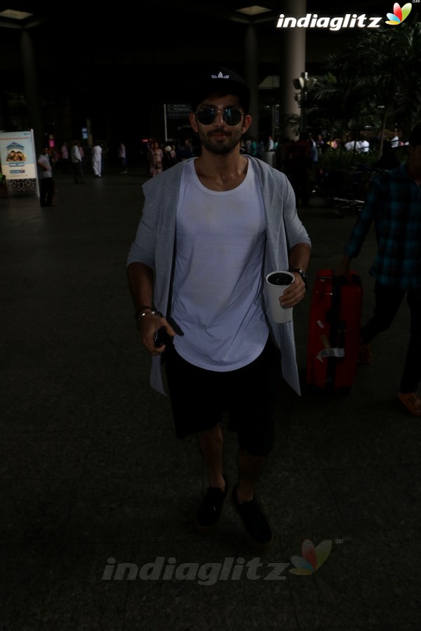 Himansh Kohli Spotted at Airport Returns From IIFA