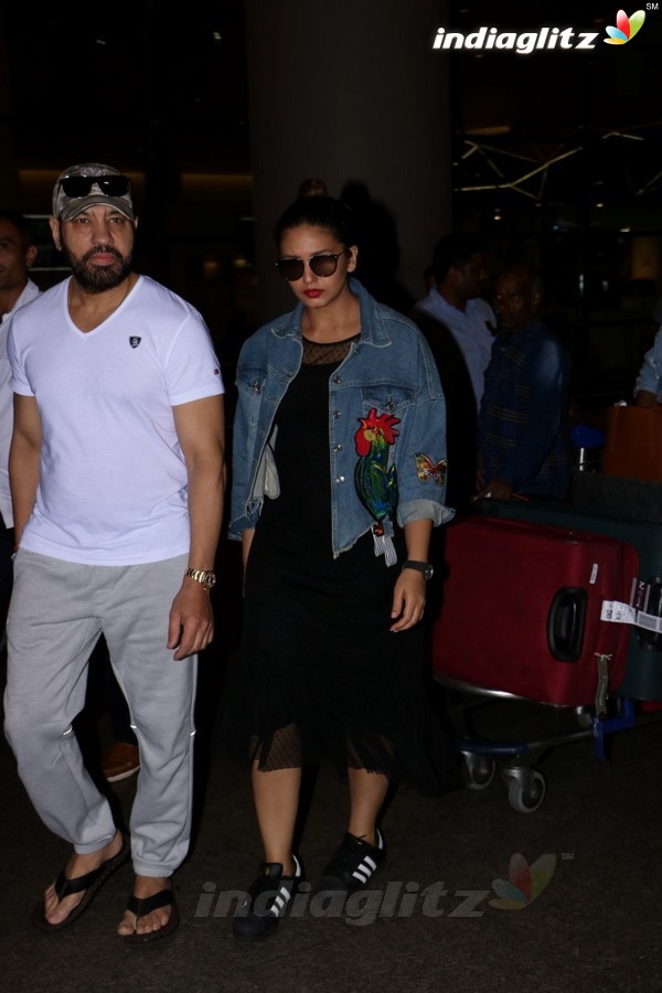 Huma Qureshi & Shera Spotted at Airport