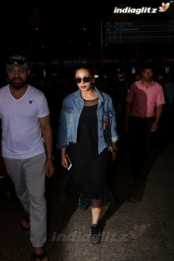 Huma Qureshi & Shera Spotted at Airport