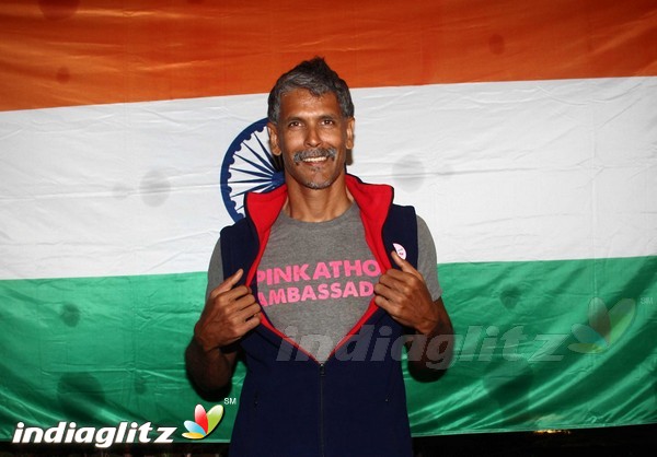 Milind Soman Returns India after Winning Iron Man Award