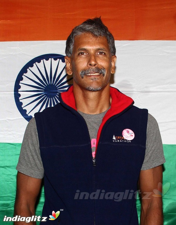 Milind Soman Returns India after Winning Iron Man Award