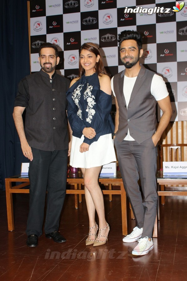 Kajal Agarwal & Aparshakti Khurrana at Launch of Kussh Sinha's Short Film 'Khoon Mein Hai'