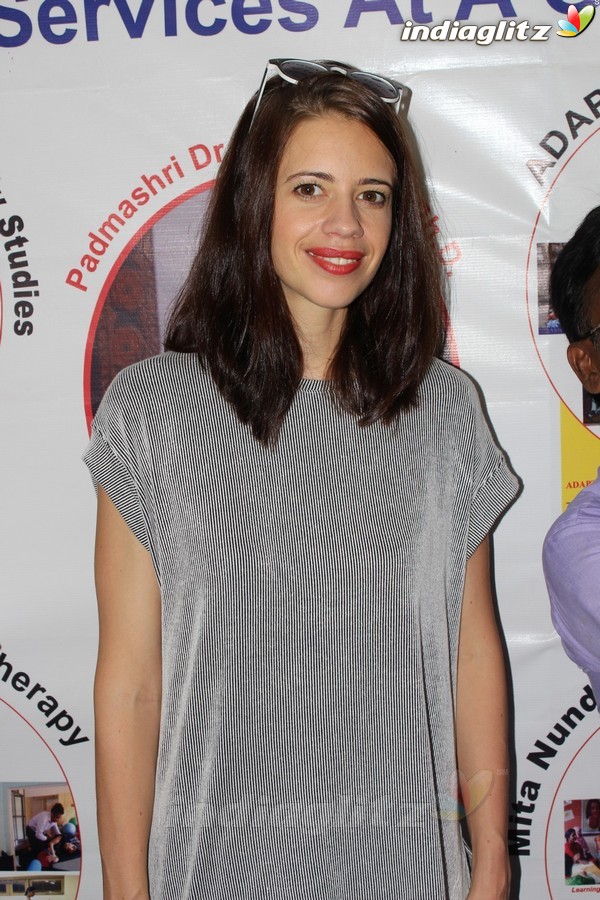 Kalki Koechlin at Inauguration Of Computer Lab & Beautifying The School Premises