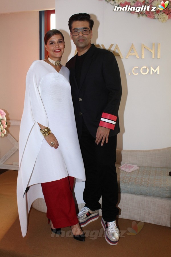 Karan Johar & Neha Dhupia at Launch of Tyaani Flagship Polki Jewellery Store