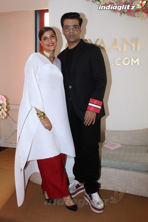 Karan Johar & Neha Dhupia at Launch of Tyaani Flagship Polki Jewellery Store