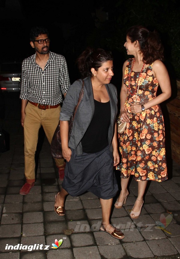 Karan Johar, Urmila Matondkar Spotted at Manish Malhotra's House