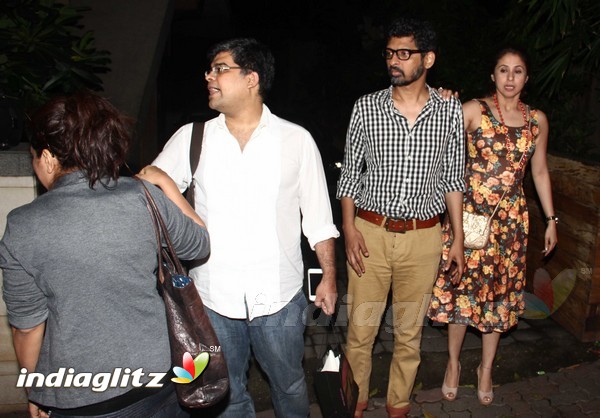 Karan Johar, Urmila Matondkar Spotted at Manish Malhotra's House