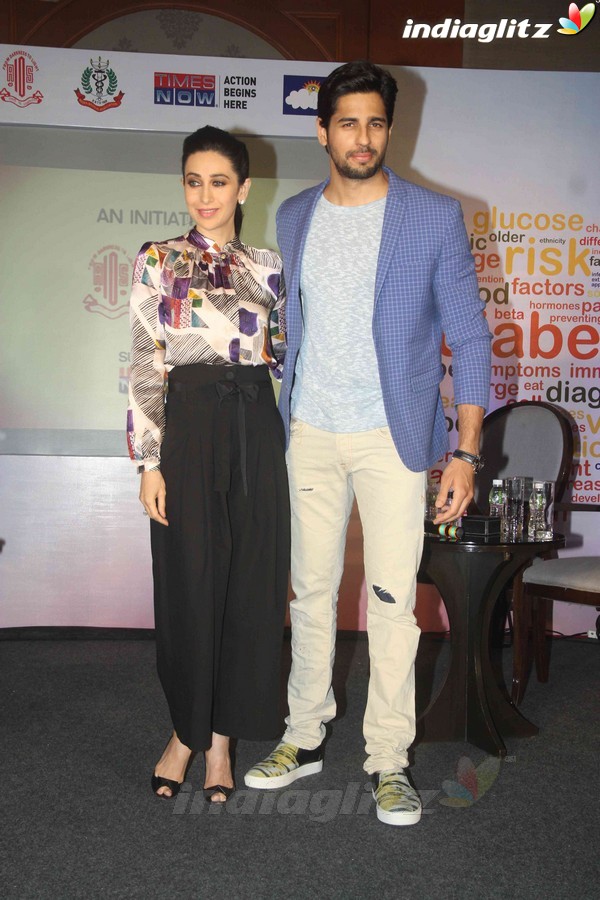 Sidharth Malhotra, Karisma Kapoor attend Panel Discussion on World Diabetes Week