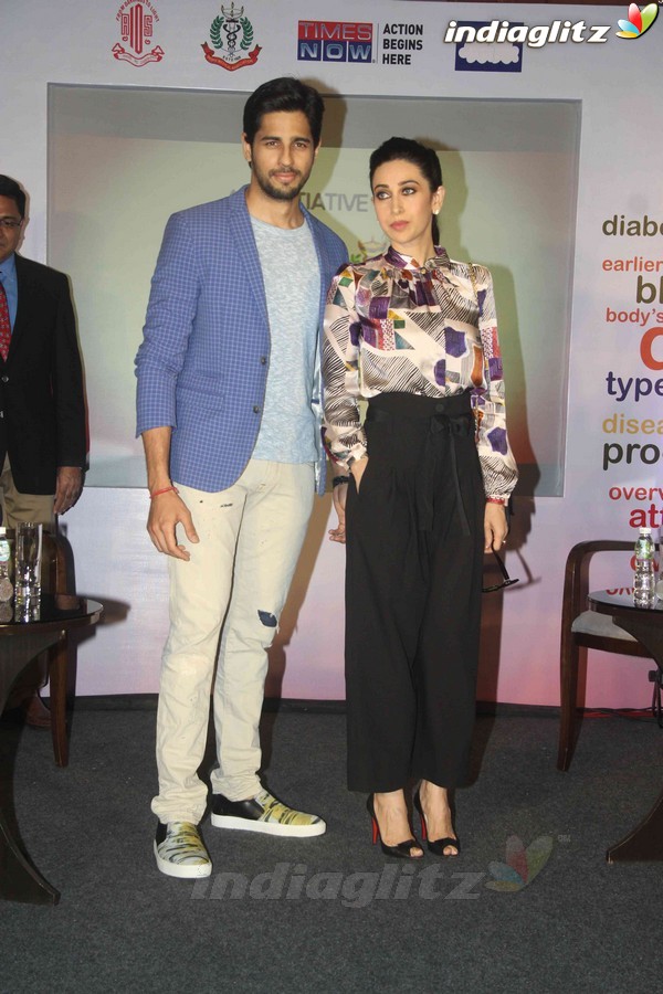 Sidharth Malhotra, Karisma Kapoor attend Panel Discussion on World Diabetes Week