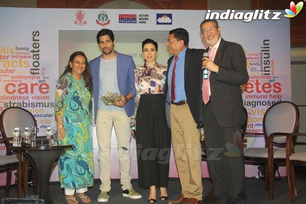 Sidharth Malhotra, Karisma Kapoor attend Panel Discussion on World Diabetes Week