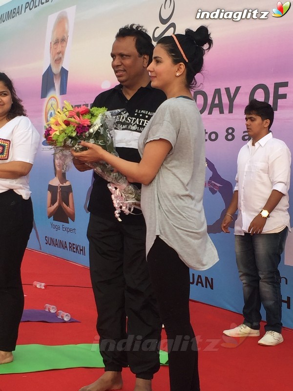 Kirti Kulhari at A Yoga Event